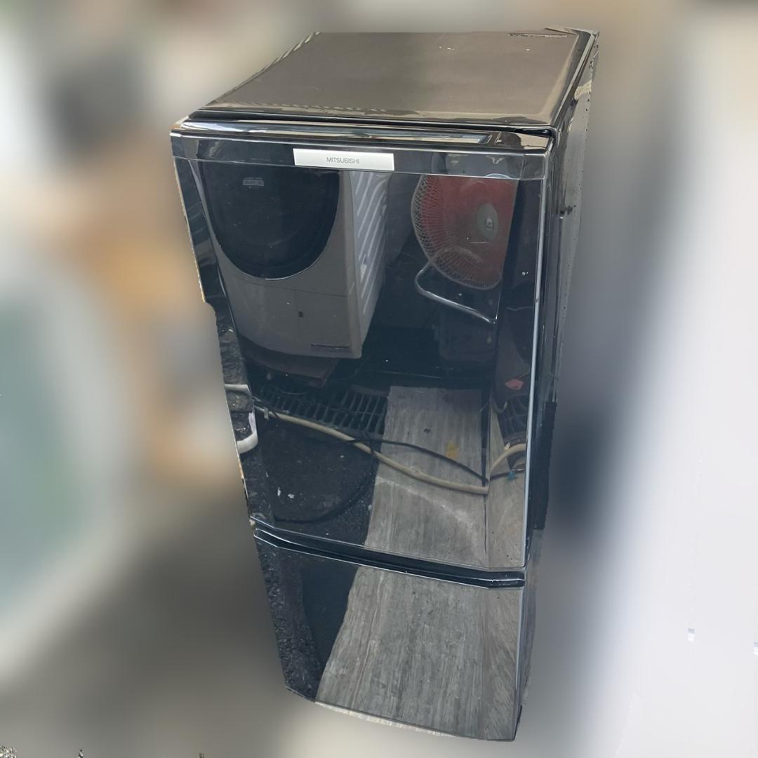 【福岡市 限定】三菱 ブラック 冷蔵庫「霜が付かない」2ドア 製氷 配達無料♬