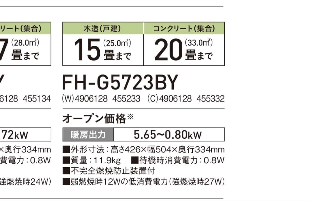 コロナ 石油ファンヒーター 黒