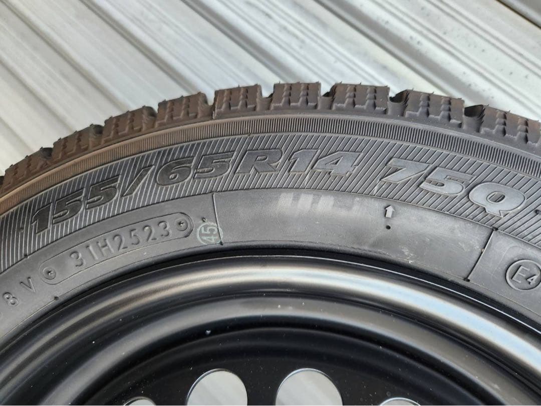 ★スタッドレス バリ山★送料無料ダイハツ純正14インチスチールホイール４本セット