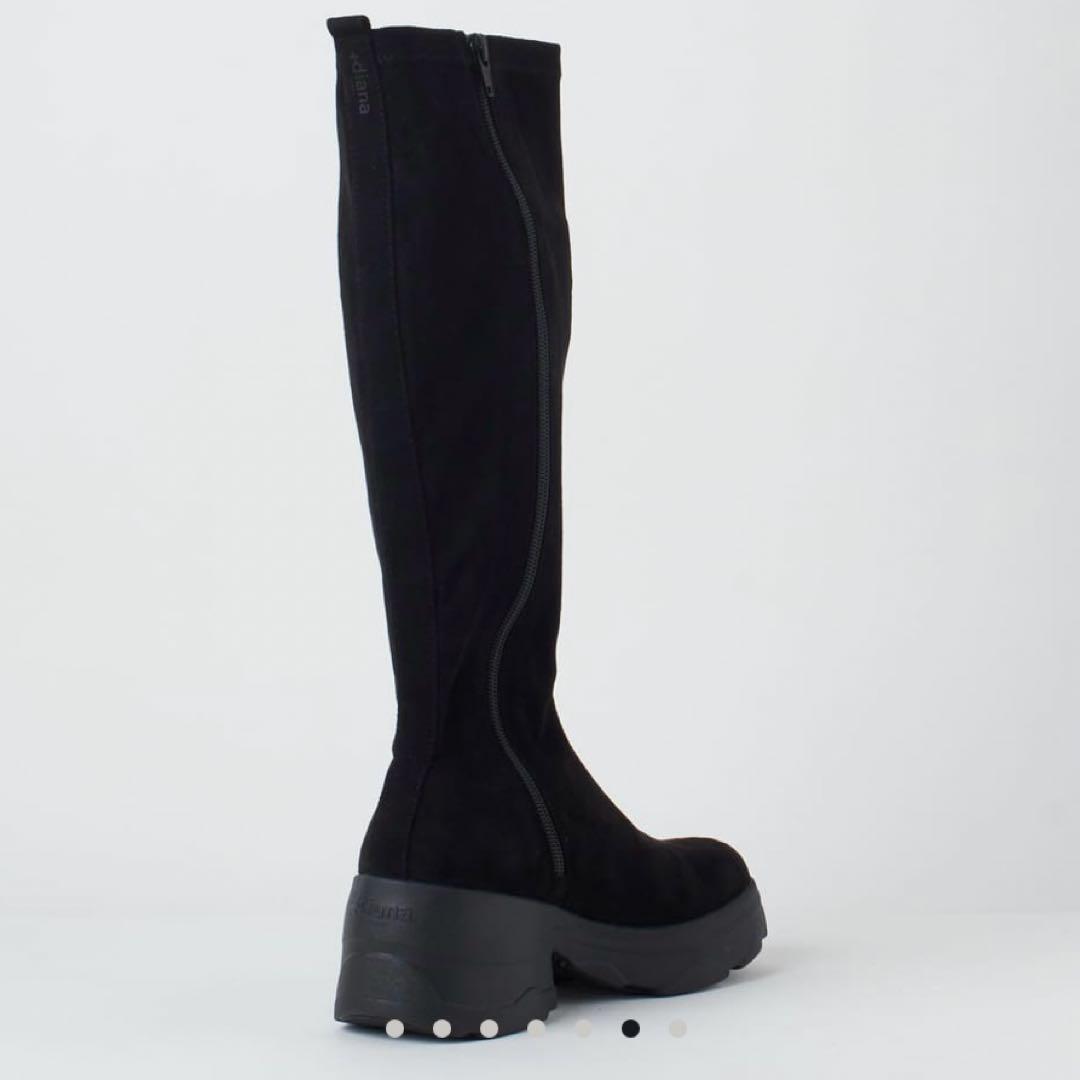 +ダイアナ ストレッチスエードロングブーツ +diana プラスダイアナ