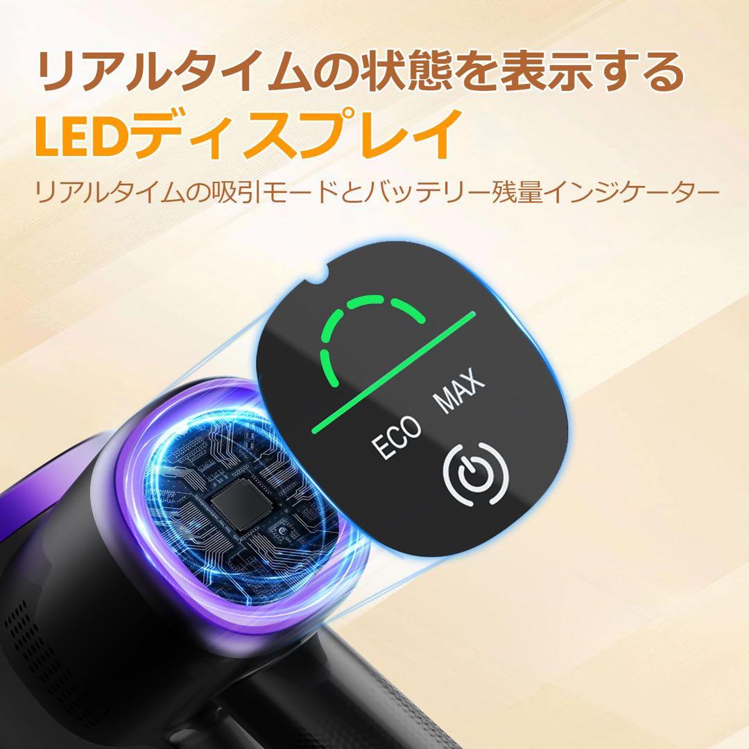 掃除機♥コードレス 業界初腰痛ゼロ折りたたみ式 70KPa超強力吸引 自立式