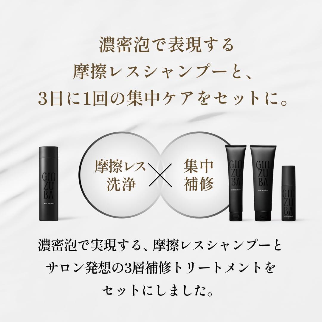 GINZUBA リペア シャンプー ＆ 3ステップ トリートメントセット