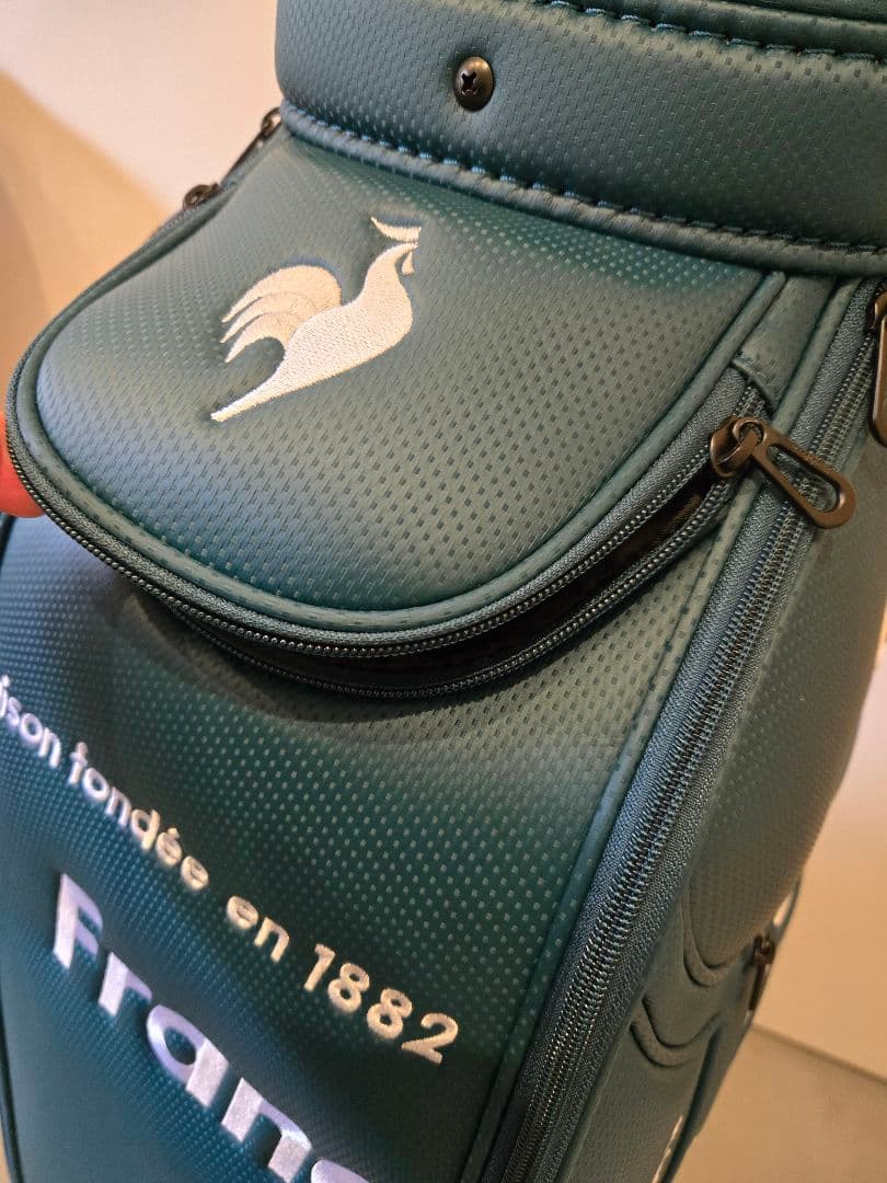 【未使用品】le coq sportif キャディバッグ グリーン 9.5型