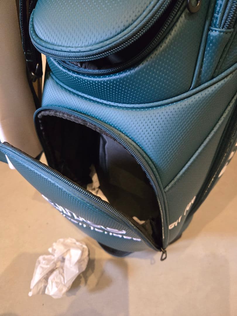 【未使用品】le coq sportif キャディバッグ グリーン 9.5型