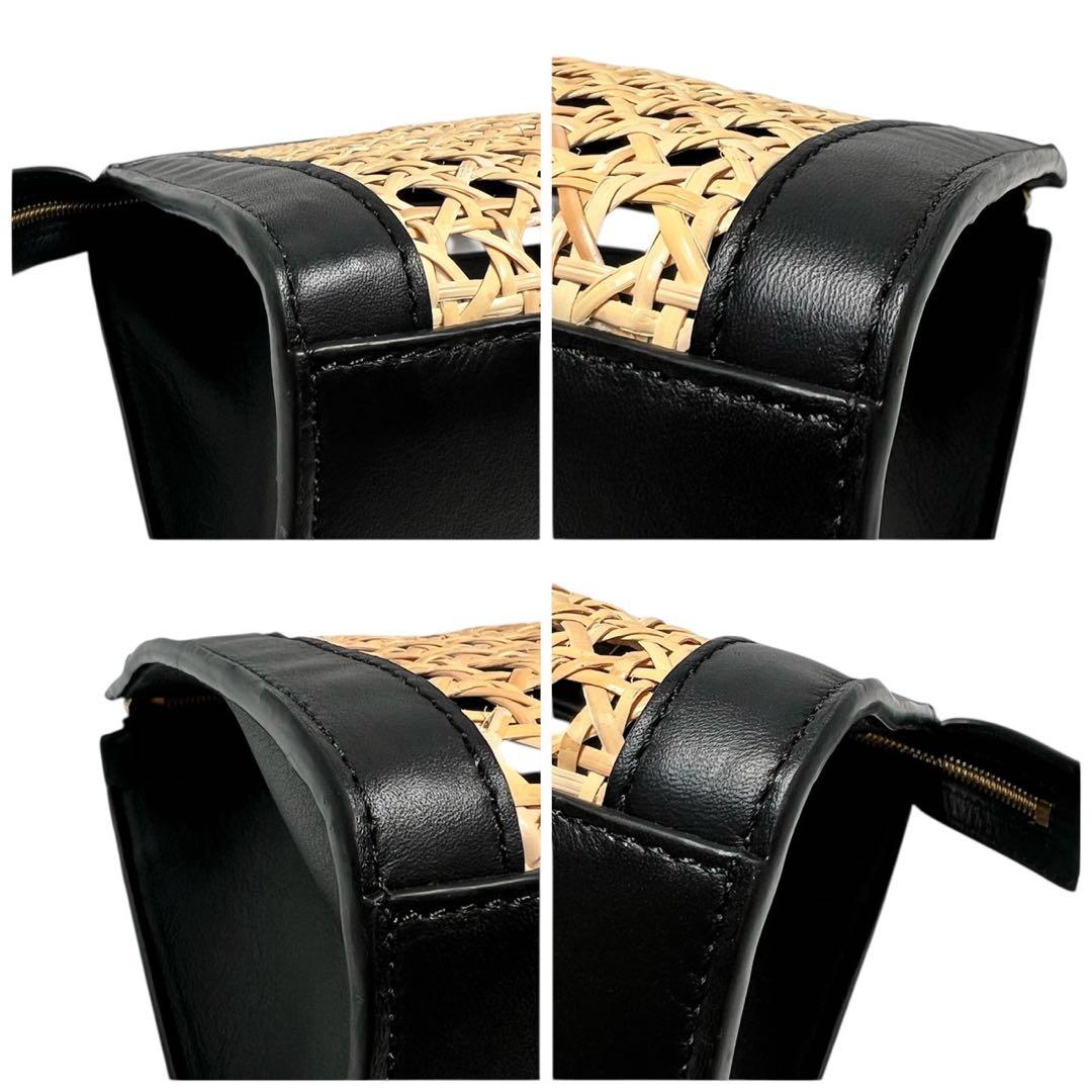 【美品】PELLICO/ペリーコ/レザー切り替え/カゴバッグ/クラッチバッグ