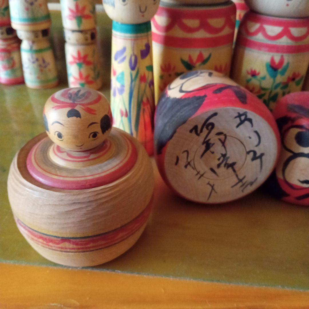 e7伝統こけし！阿部進矢15本常吉28本