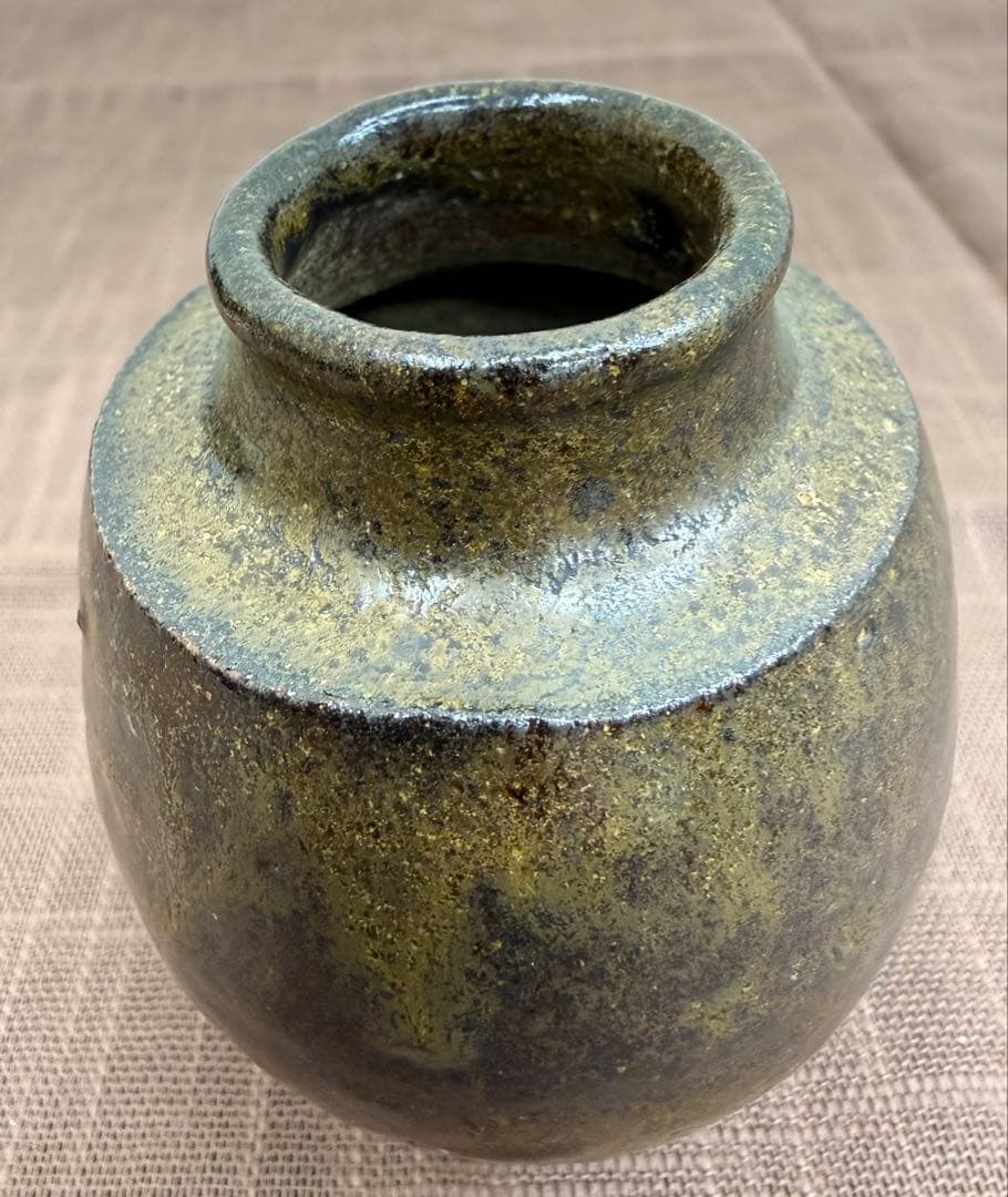 森本陶谷　丹波茶入　共箱　仕覆付　 優品