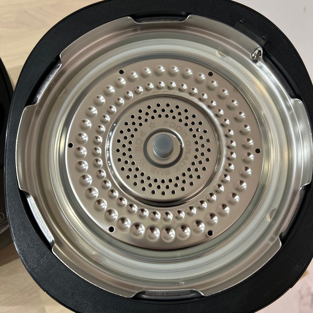 T-fal 電気圧力鍋 黒 ラクラ クッカー コンパクト圧力鍋