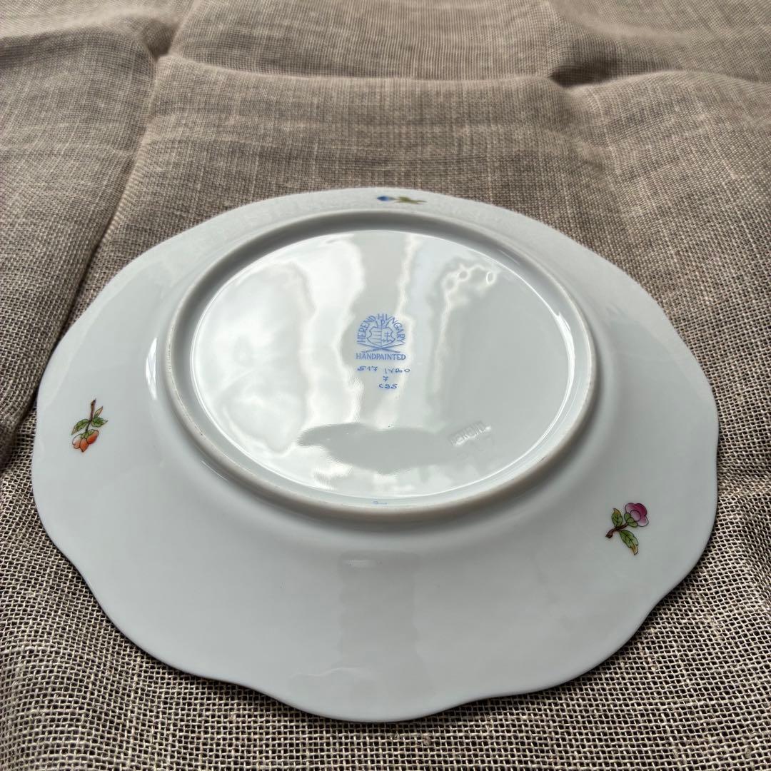 ヘレンド ヴィクトリアブーケ 皿 19cm 2枚セット
