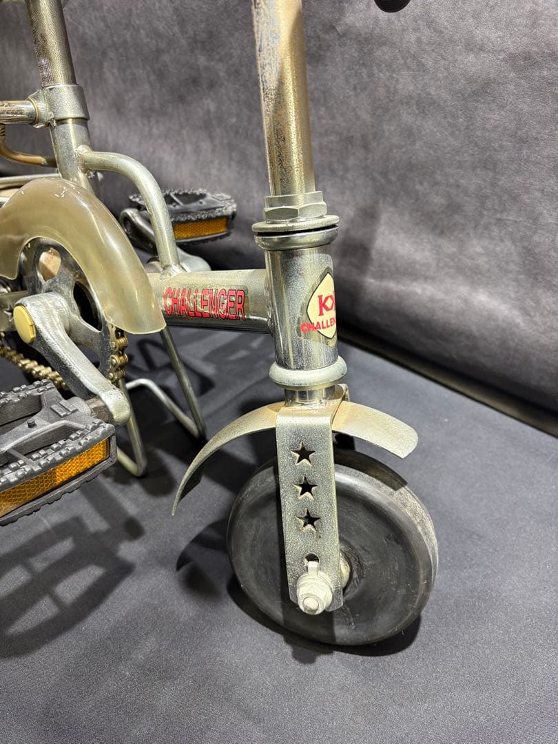 希少　アンティーク豆チャリ　チャレンジャー　スタンド付き