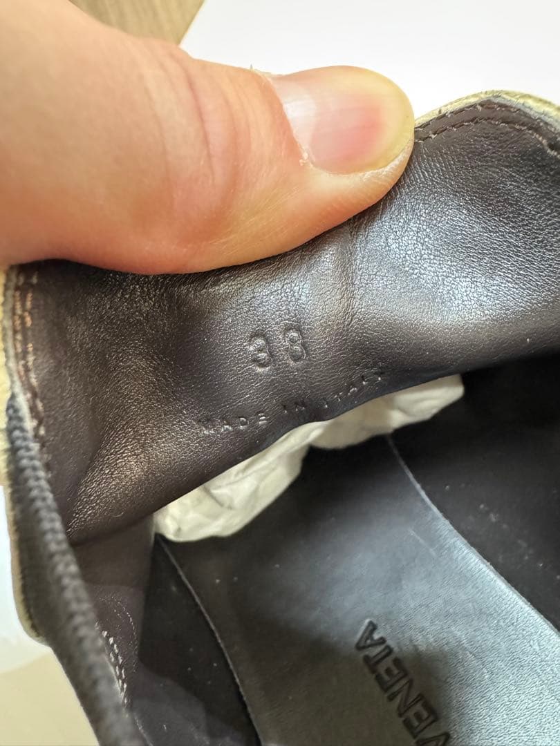 BOTTEGA VENETAサイドゴアブーツ ボッテガ ホワイト38(24cm)