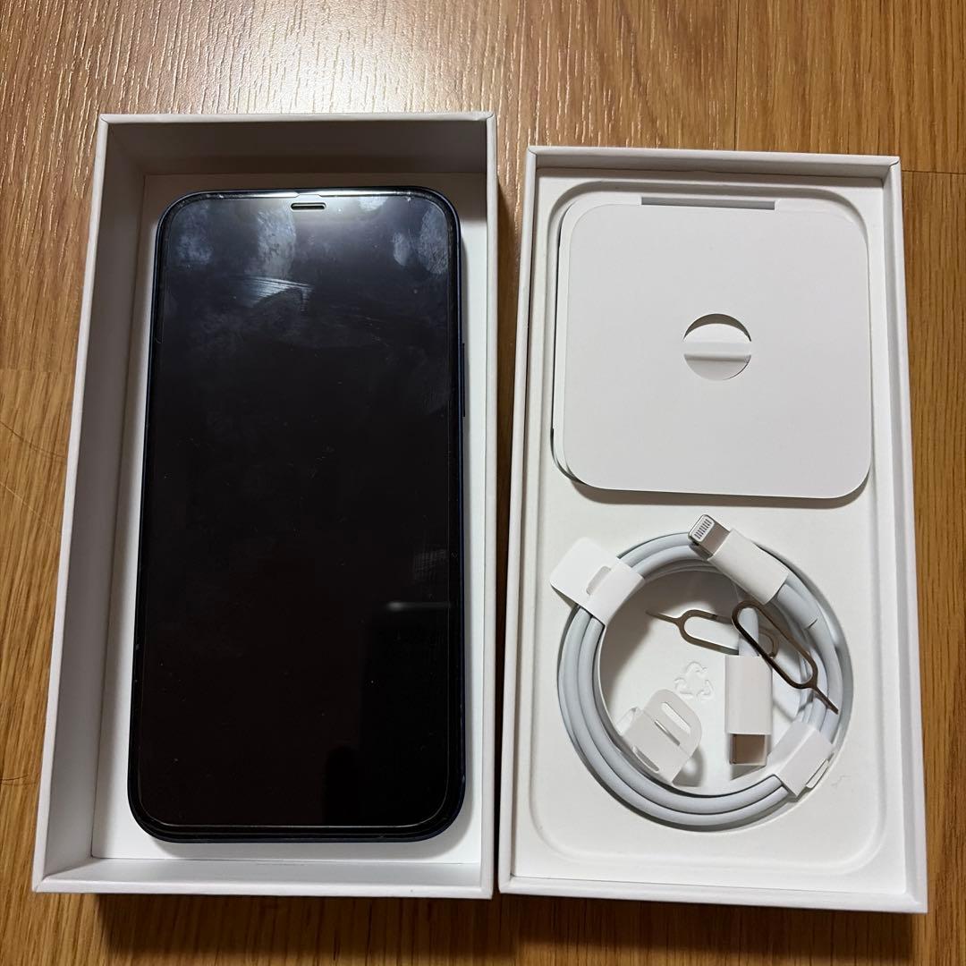 Apple iPhone 12 ブルー 本体 充電ケーブル付き　中古