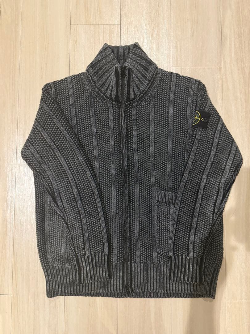 な*と様 上杉柊平着用 STONE  ドライバーズニット M zip