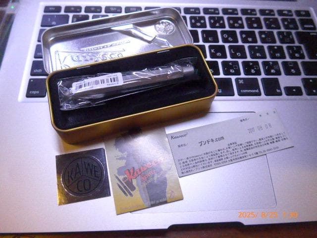 未使用のKaweco STEEL Sport 頑丈な金属のボールペン 付属取説等