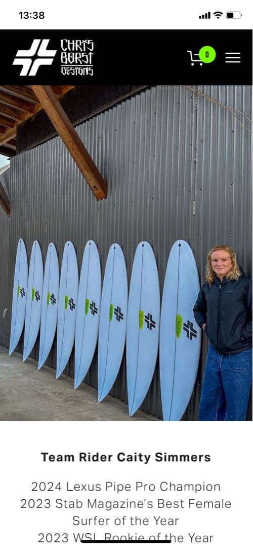 Borstサーフボードツインフィッシュ 5.8