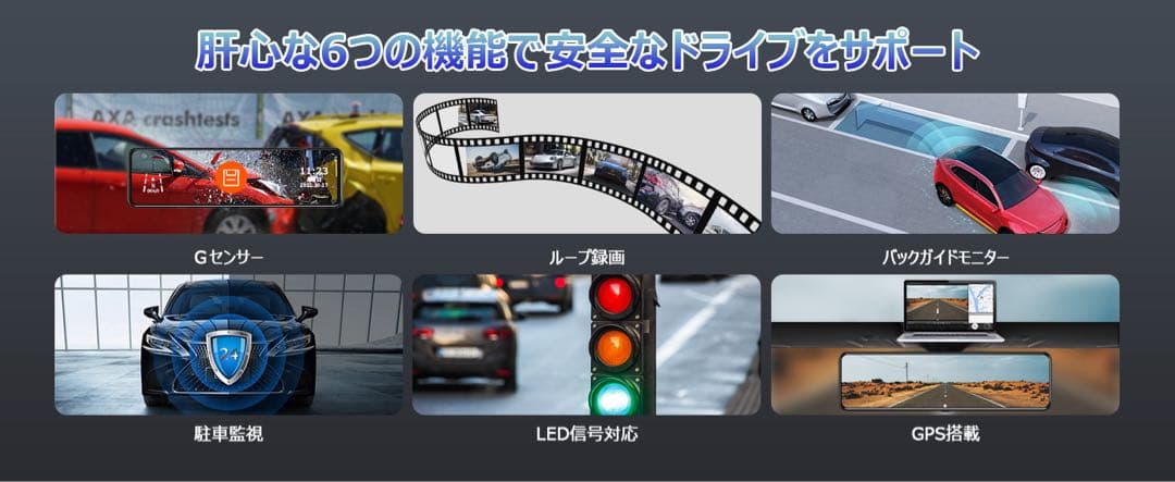 ⭕️4K超高画質⭕️分離型ドライブレコーダー バックカメラ 前後同時録画 GPS搭載