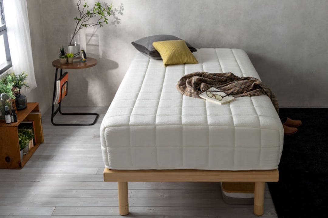 ⑥SLEEPY TOFU とうふマットレス ホワイト寝具 マット 【シングル】