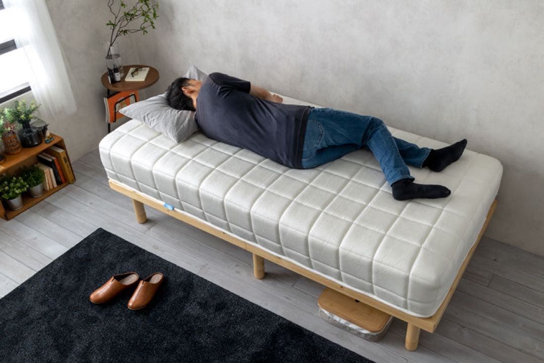 ⑥SLEEPY TOFU とうふマットレス ホワイト寝具 マット 【シングル】