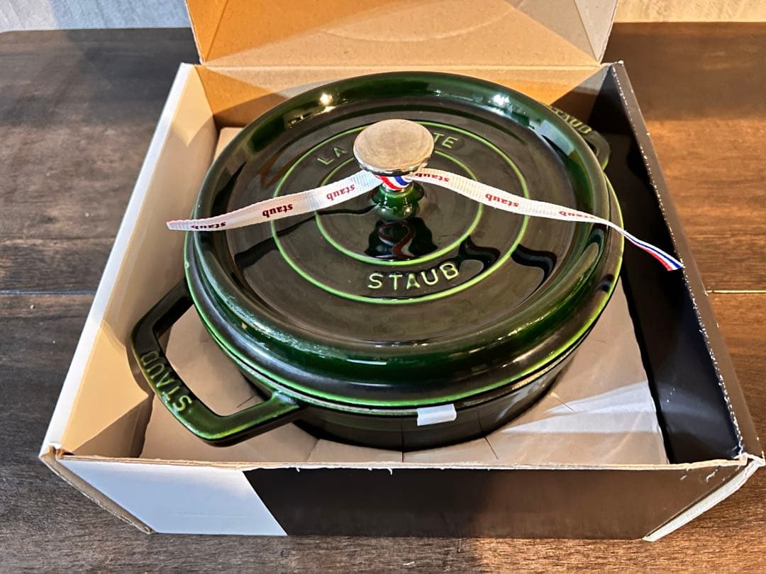 STAUB LA COCOTTE 22cm ダークグリーン ストウブ ストゥブ