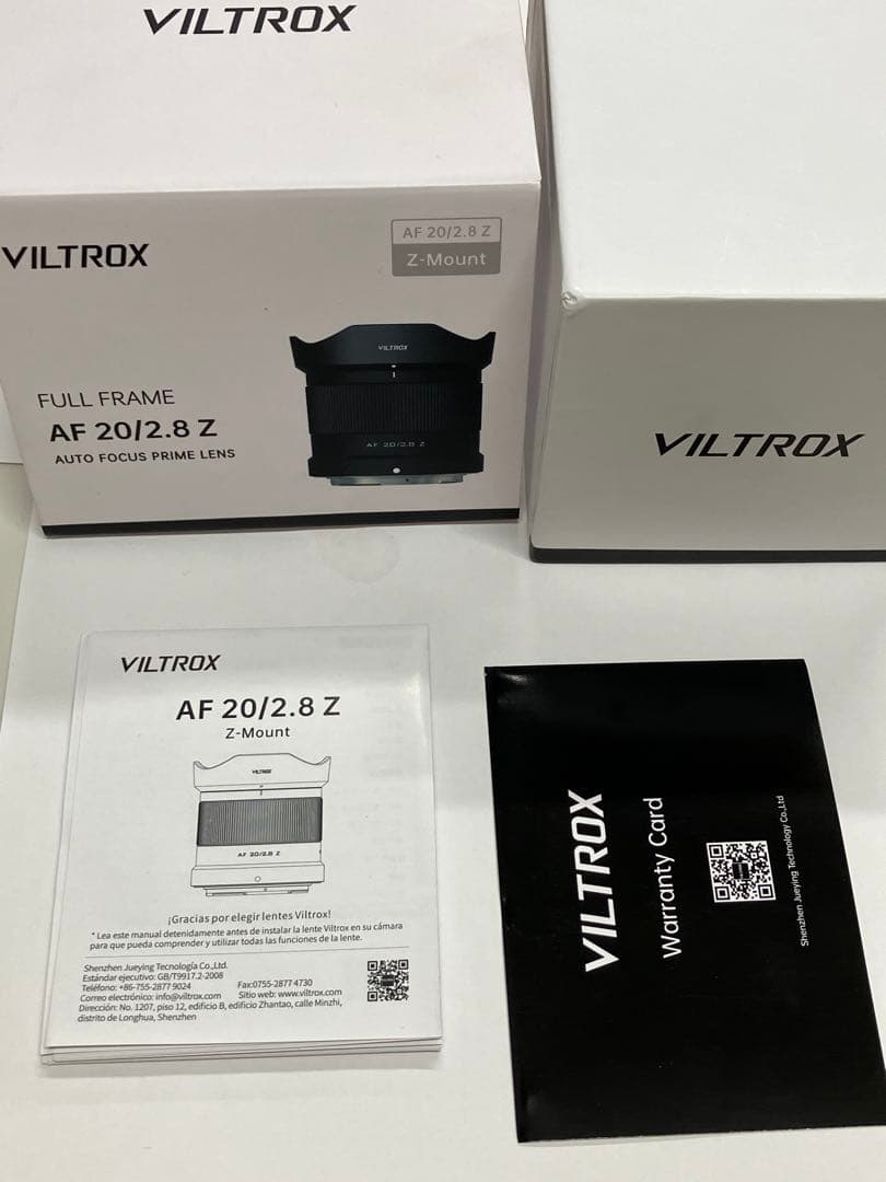 【超美品】viltrox 20mm F2.8 Zマウント