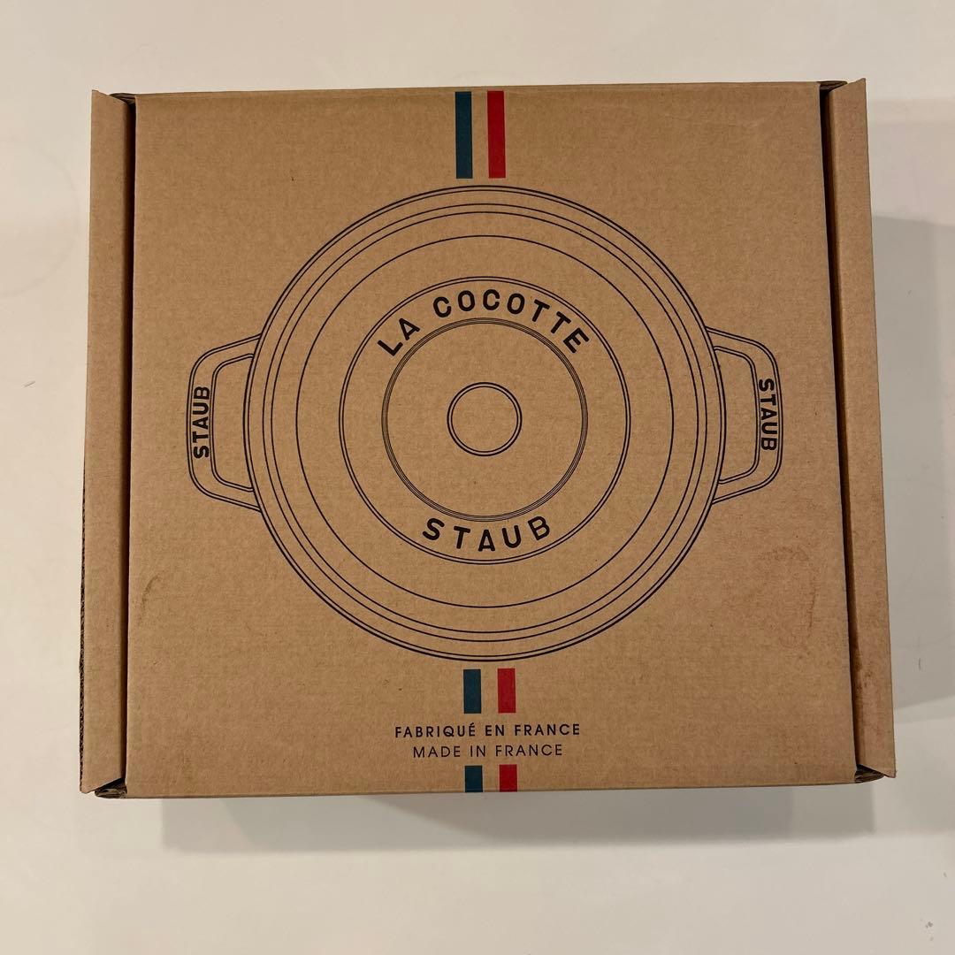 ストウブ　ココット　ラウンド　22センチ　グレー