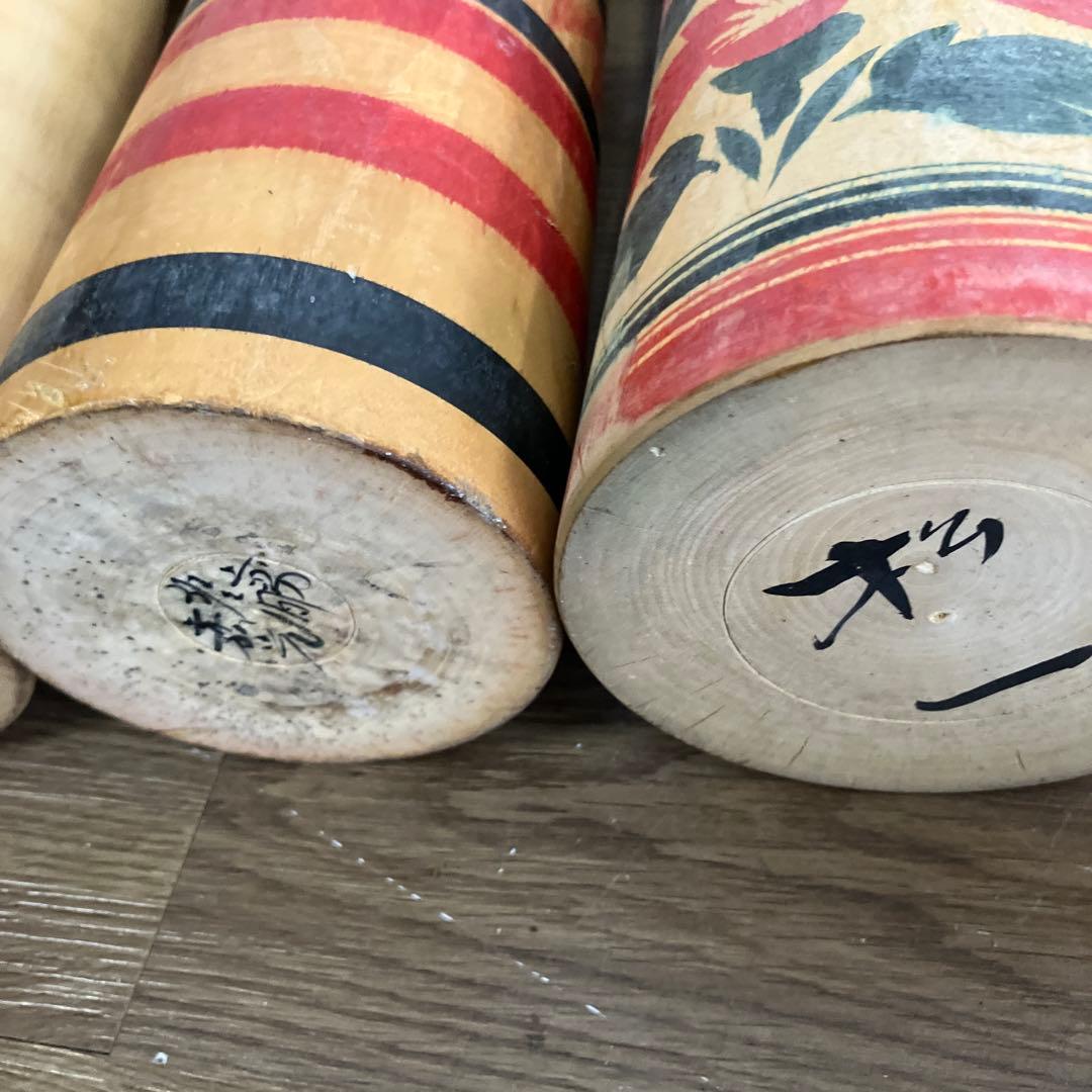 D-3 昭和レトロ 木製 こけし 小芥子 12体セット まとめ売り 日本人形