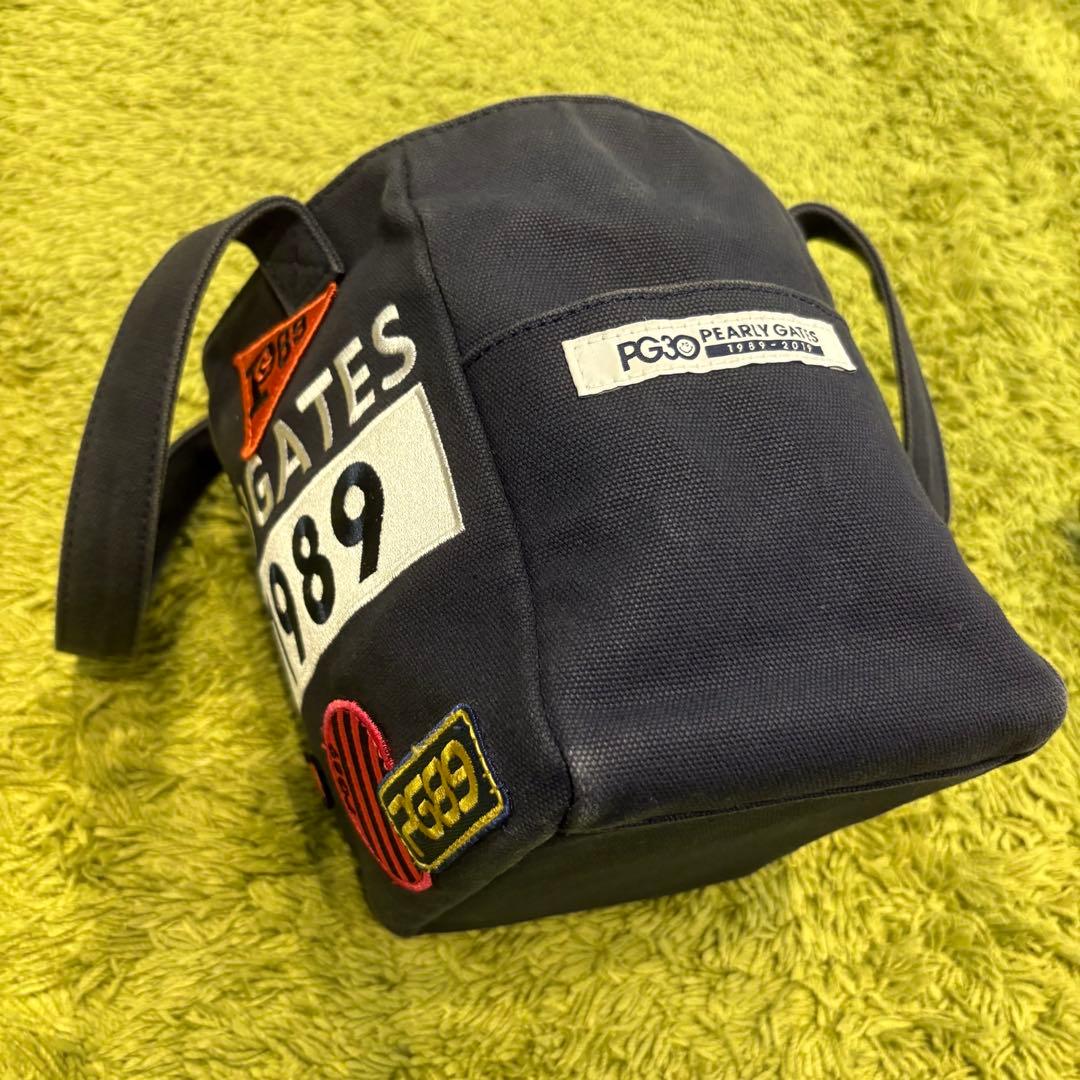 パーリーゲイツ PEARLYGATES カートバッグ ラウンドバッグ ワッペン