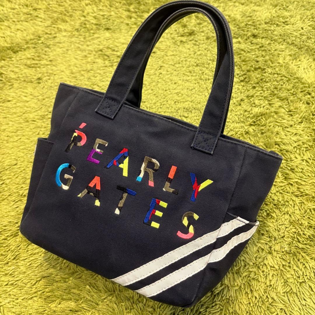 パーリーゲイツ PEARLYGATES カートバッグ ラウンドバッグ ワッペン