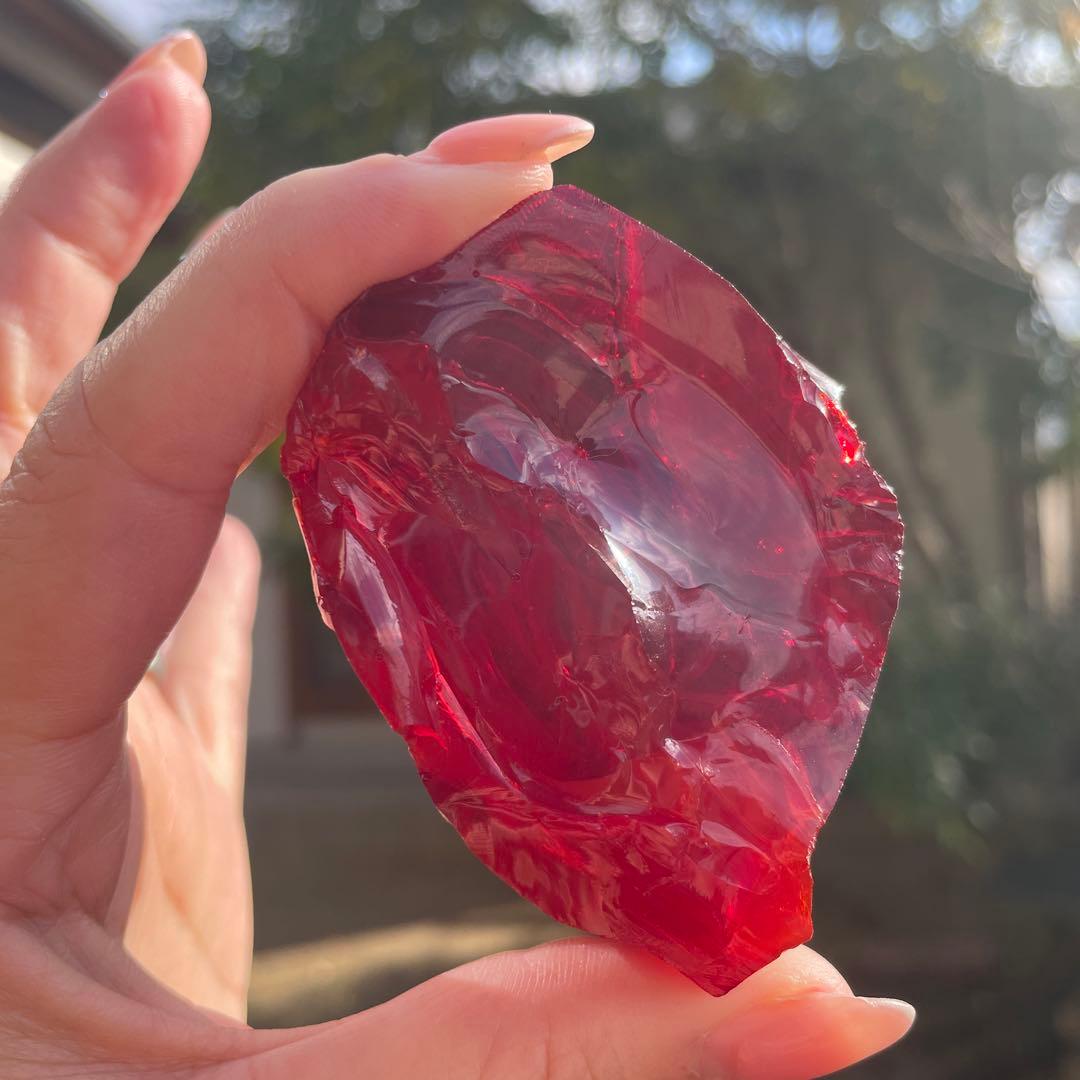 お値下げ　アンダラクリスタル　希少レッド　177g