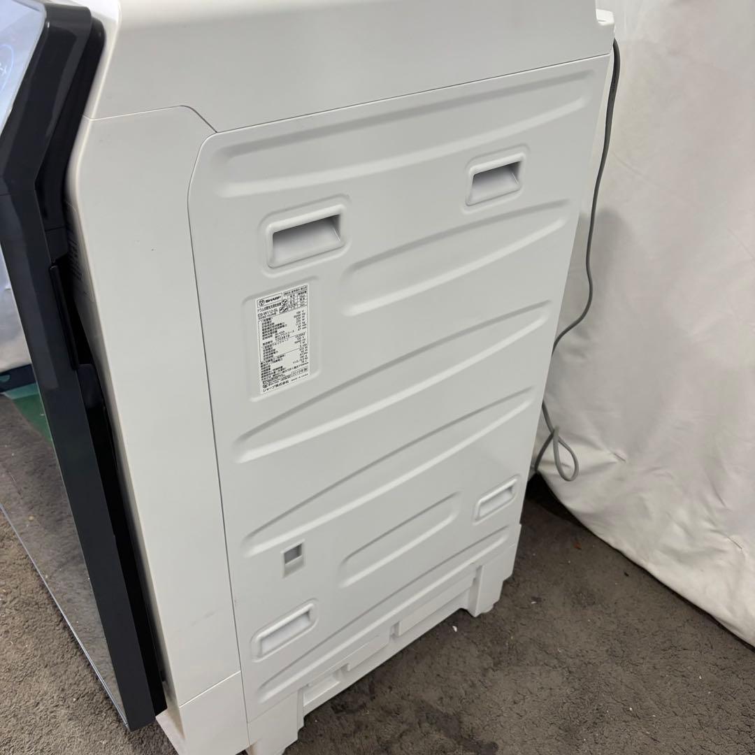 748　設置無料　ドラム式洗濯機　SHARP　11キロ　安い　左開　中古　綺麗