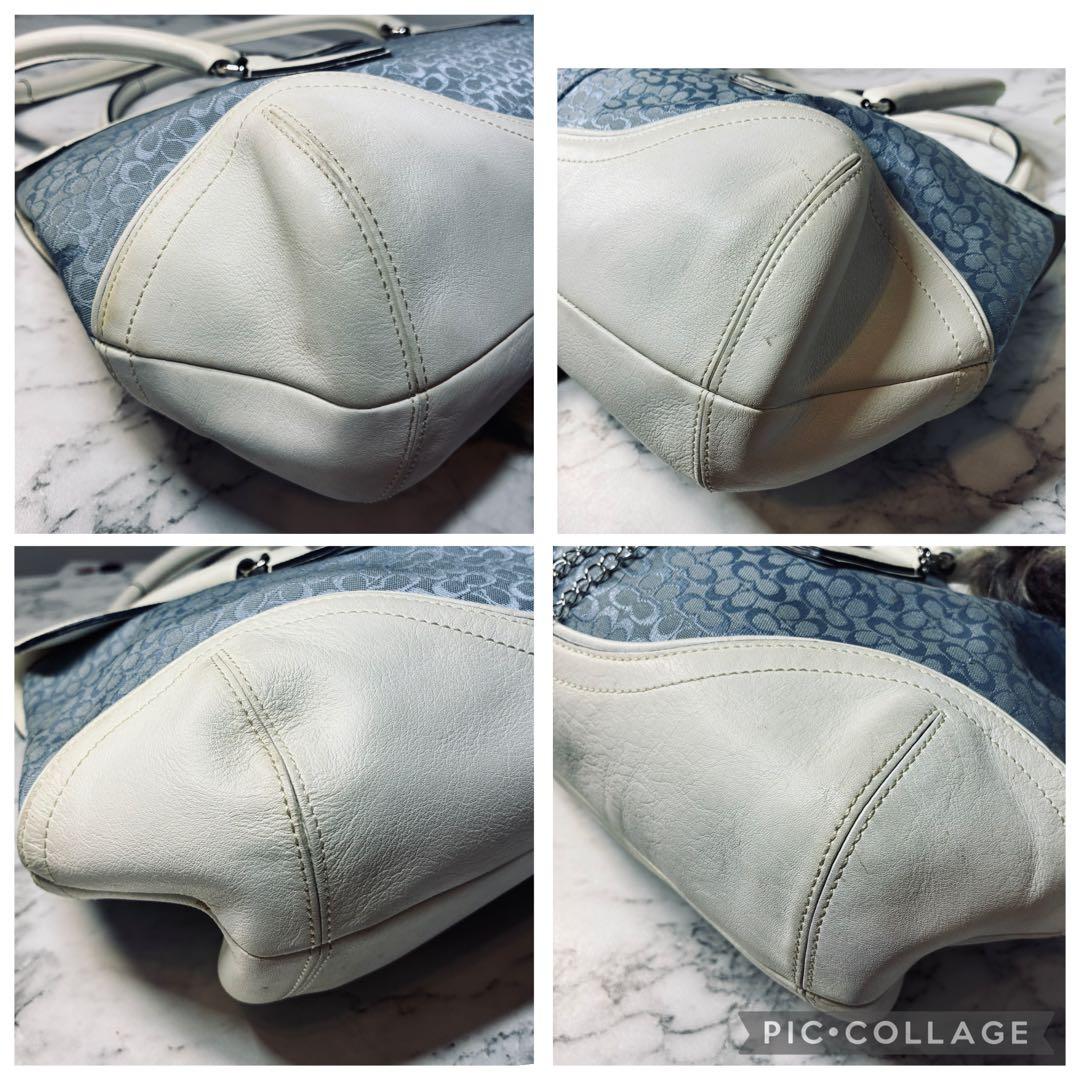 バッグ coach signature shoulder bag y2k