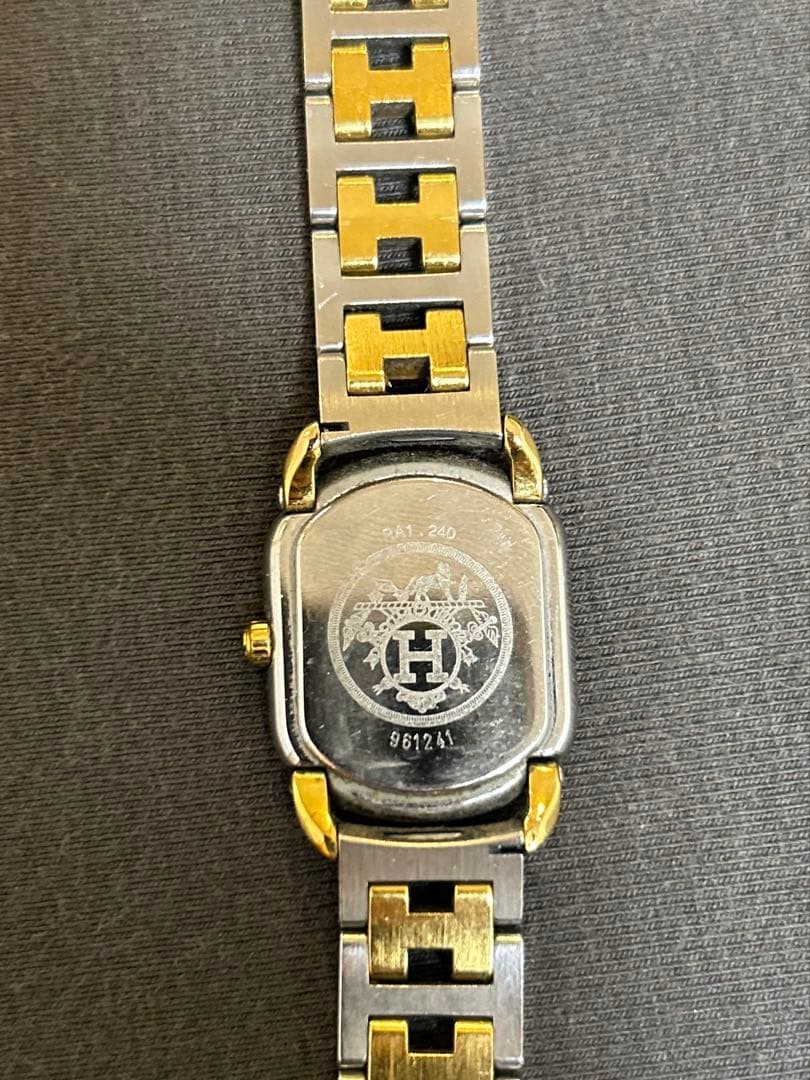 HERMES エルメス ラリー 腕時計 レディース ホワイト文字盤】