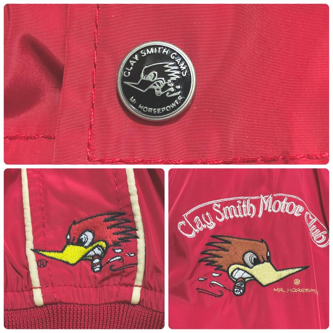 希少✨クレイスミス ナイロンジャケット ライディングウェア 赤 L