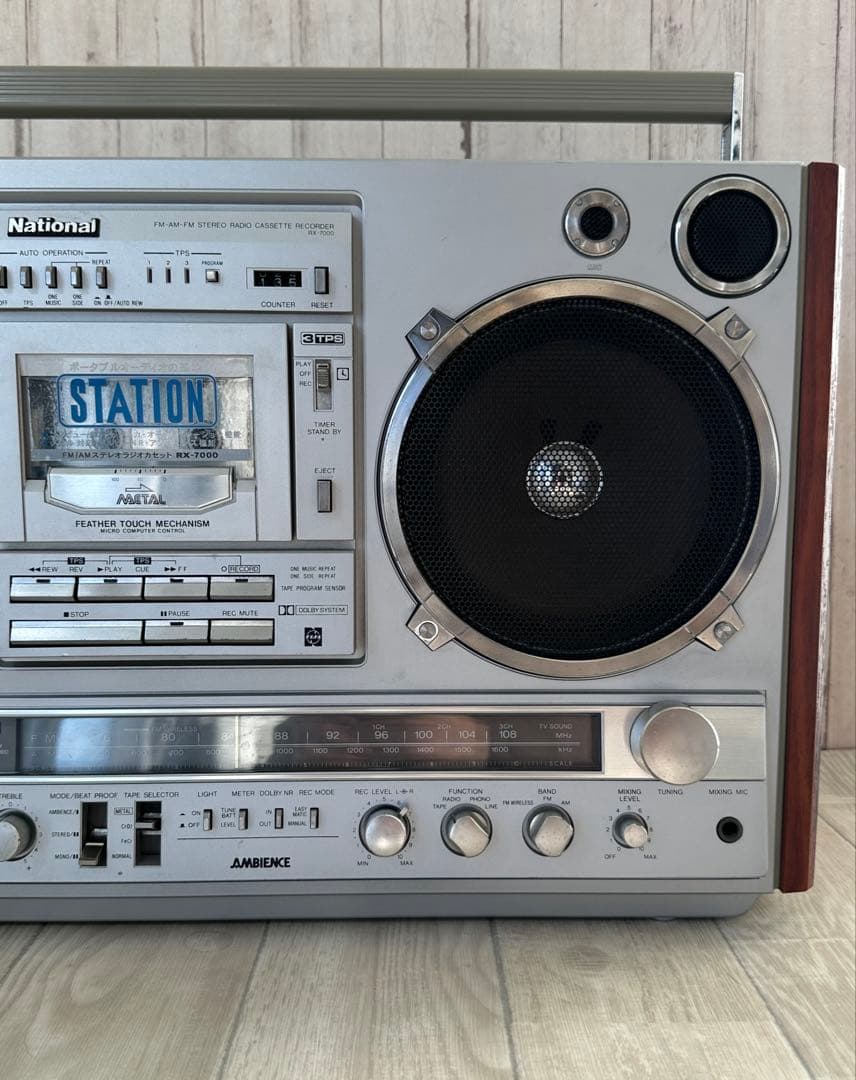 動作品Nationalナショナル 大型ラジカセ RX-7000 昭和レトロ 名機