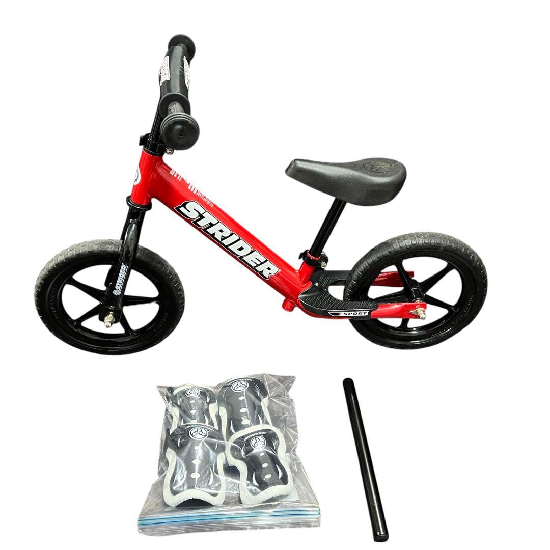 美品⭐︎ストライダースポーツ 12 日本正規品 膝、肘サポーター・延長ポール付き