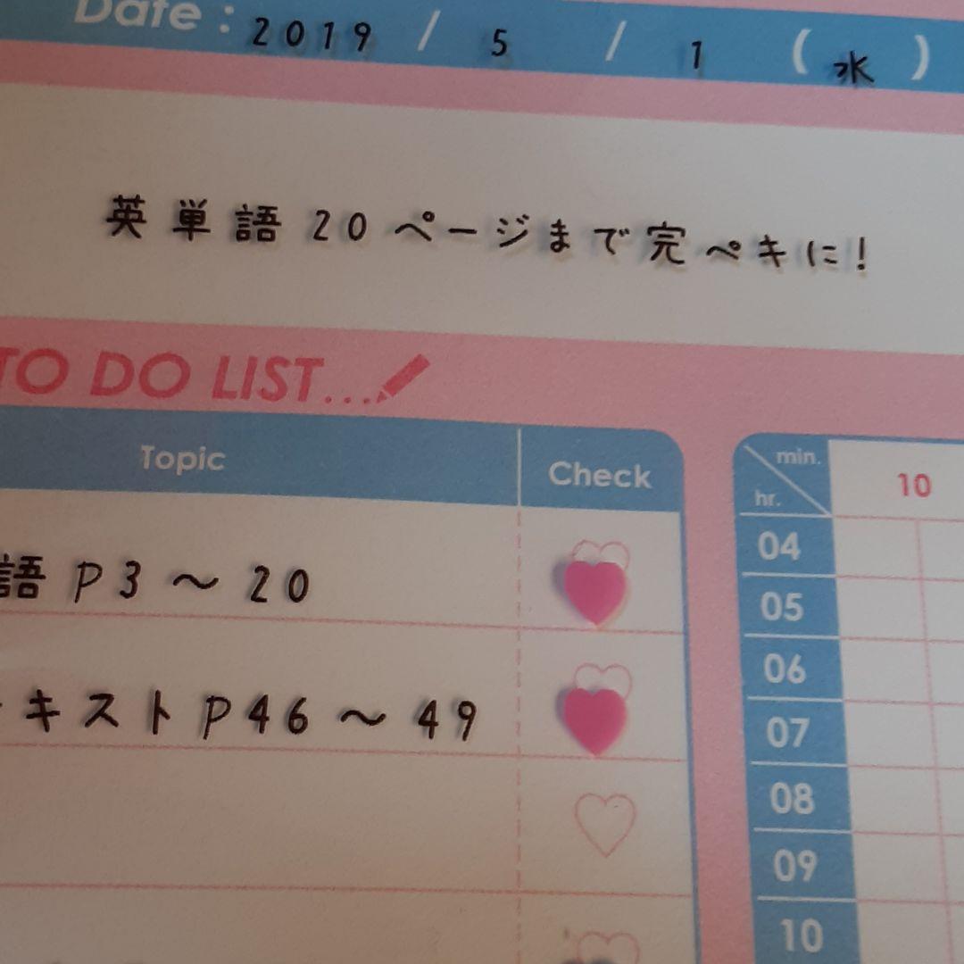 ❤計画好き(❁ᴗ͈ˬᴗ͈)新品　スタディープランナー用紙