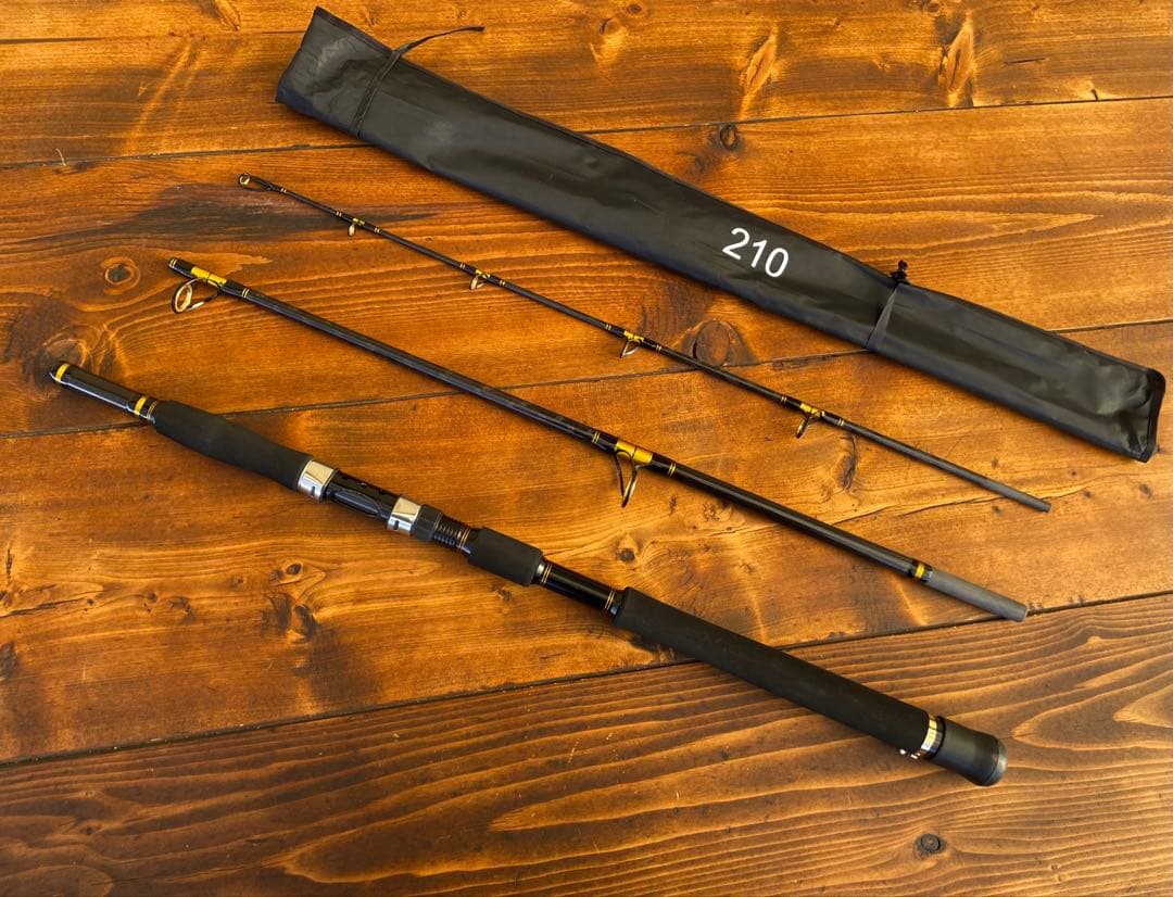 新品未使用　ジギングロッド　船釣り　3P パックロッド　スロージギング　ブラック