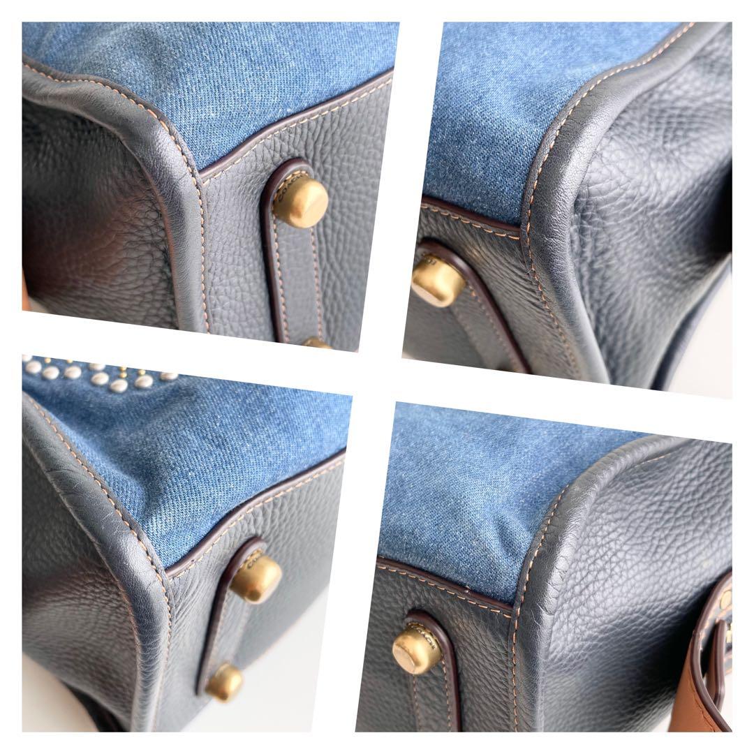 コーチ ローグ Rogue ティーローズ ハンドバッグ デニム 激レア 日本限定