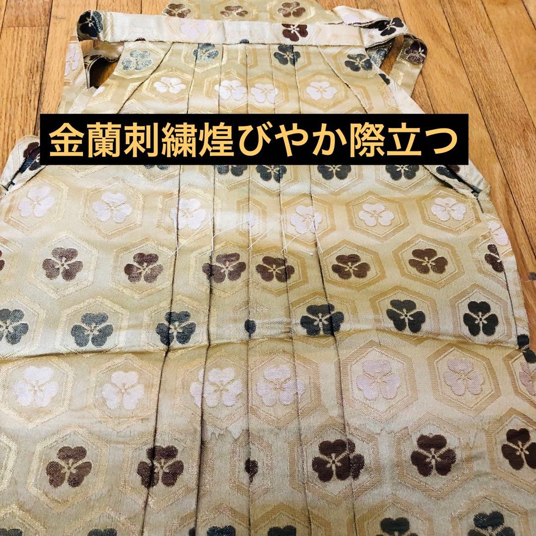 七五三5歳完全フルセット‼️豪華青系兜鷹金彩煌びやか⭐︎袴金蘭刺繍豪華逸品