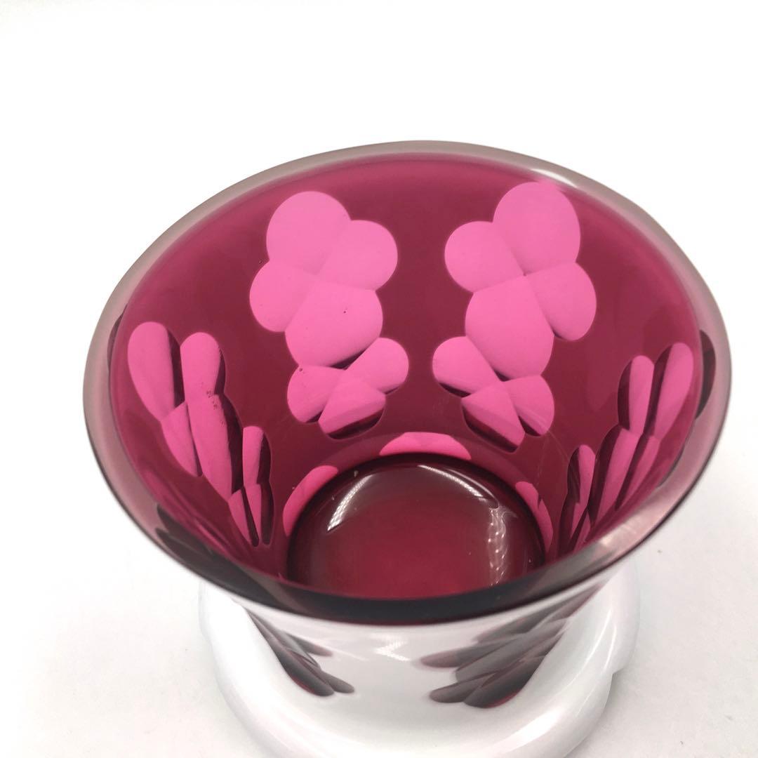 ビンテージアンティーク白被せ大正切子 キャンディポット　チェコ チェコスロバキア