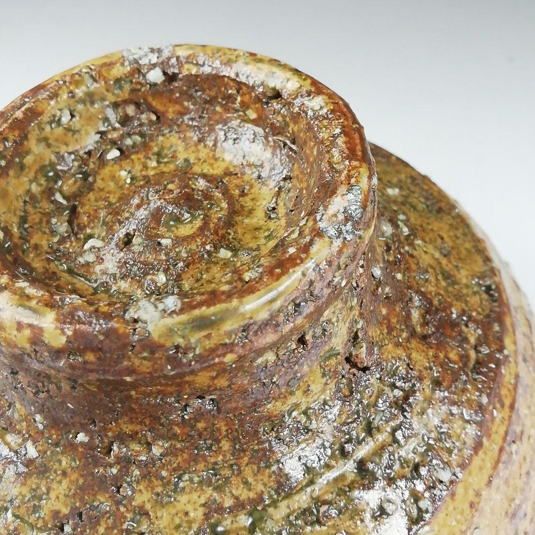 Ｔ４１１　茶碗　『伊羅保茶碗』　『宇田佐平 造』　共箱　抹茶碗　茶道具