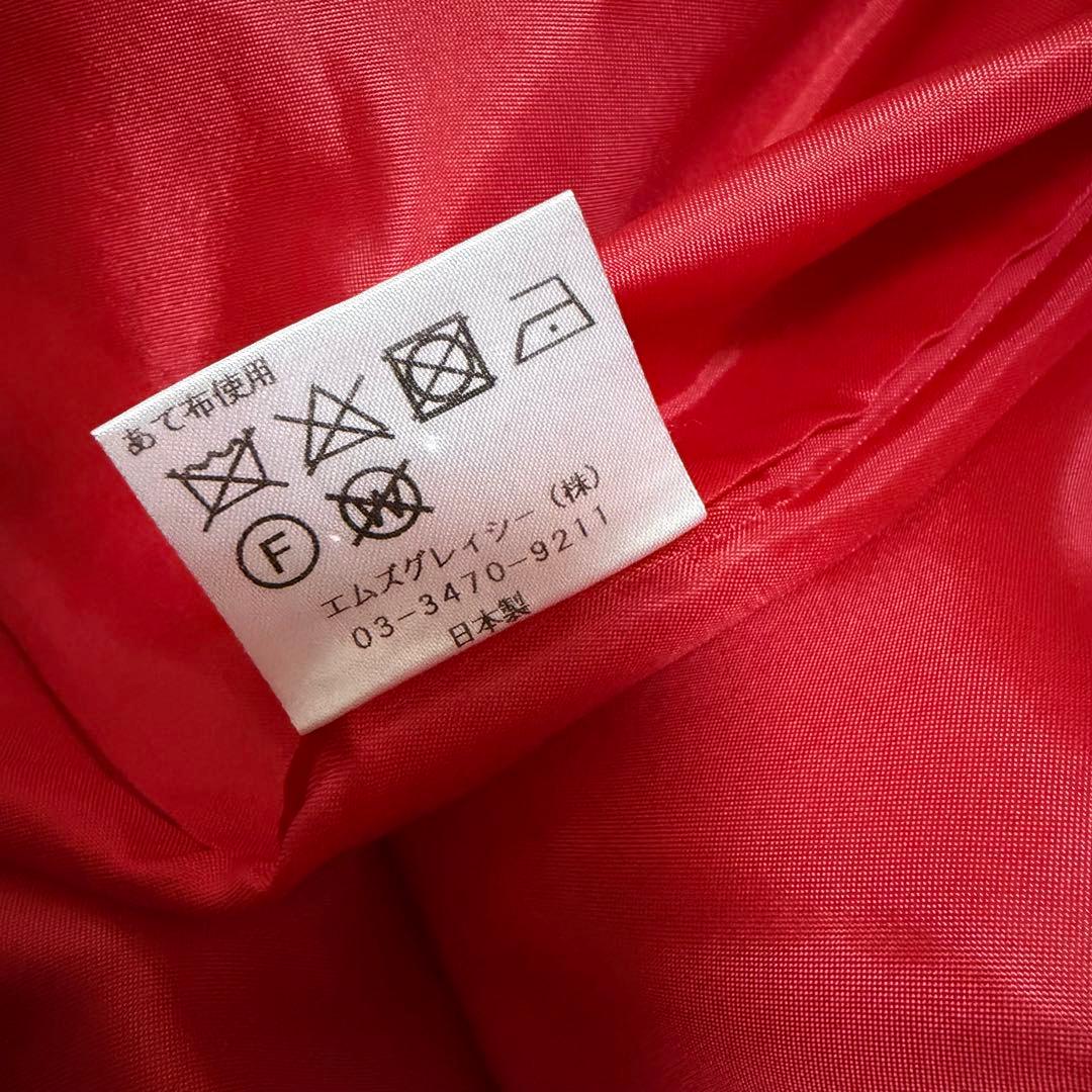 WEB掲載商品✨ 現行 エムズグレイシー ティアード ワンピース 赤　38