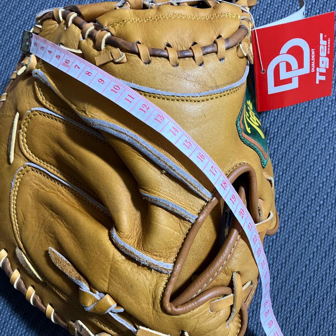 未使用　ミツワタイガー　少年軟式野球用キャッチャーミット　当時物