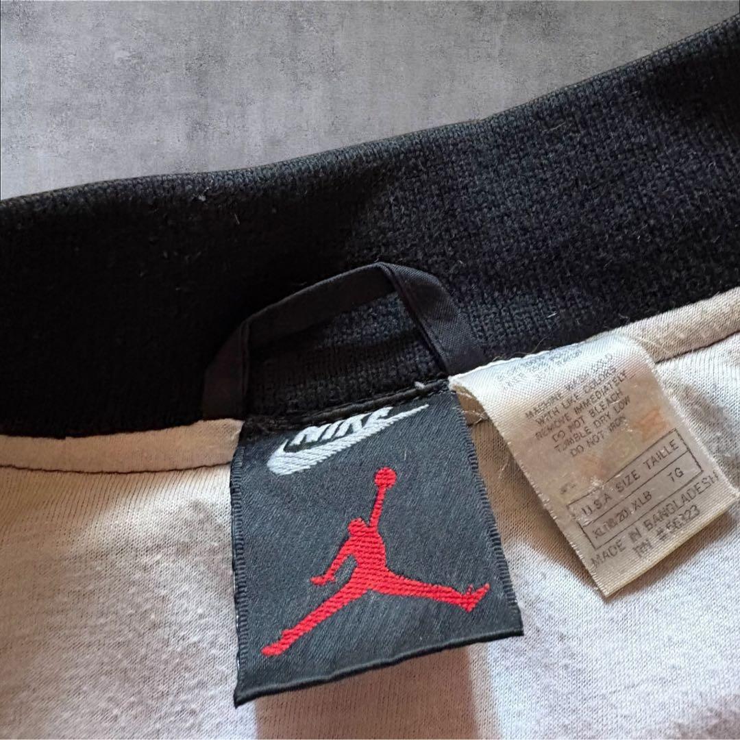 【O23】NIKEエアジョーダン90sナイロンジャケット刺繍23XL短丈ワイド