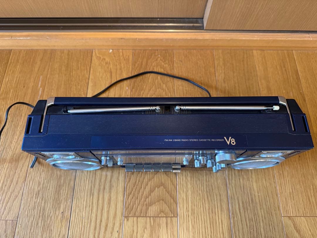 通電確認済み　SANYO MR-V8 ラジカセ 昭和レトロ　レトロラジカセ