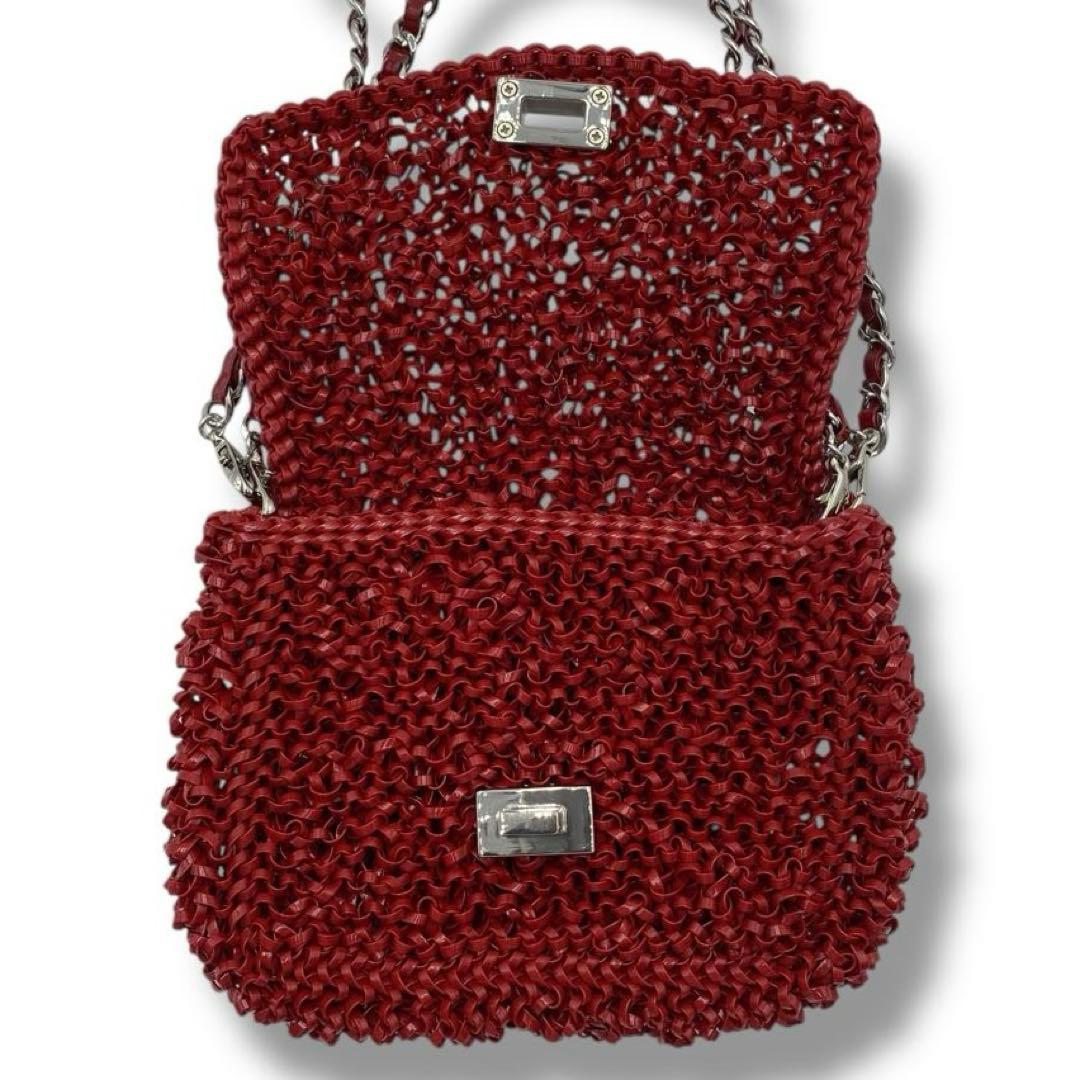 美品 ANTEPRIMA ルッケット 3WAY バッグ ワイヤー ドレス 赤