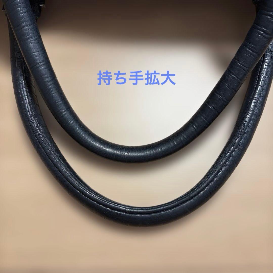 Maiden Voyageネイビー ブリーフバッグ2室タイプ　ストラップ付