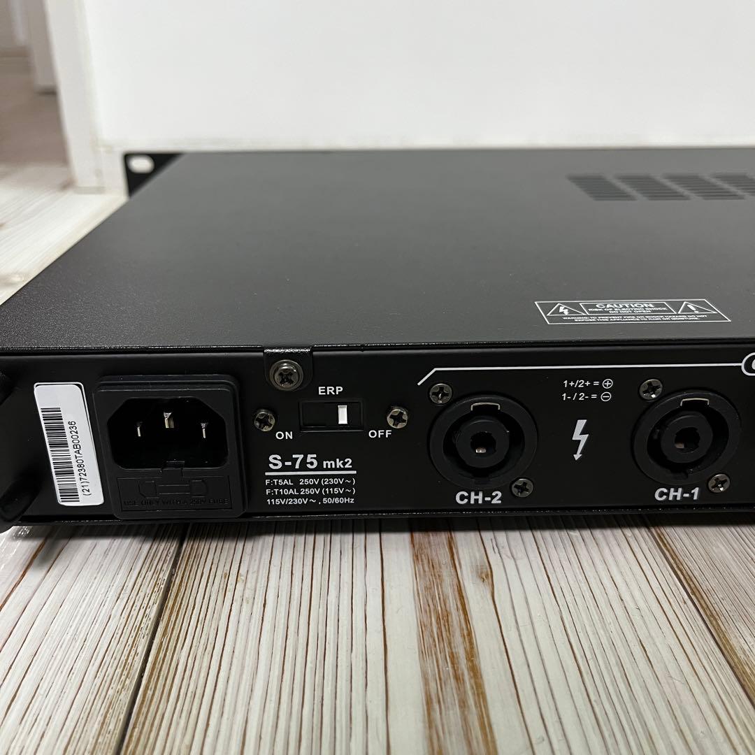 ドイツ製　業務用パワーアンプ　thomann S-75mk2