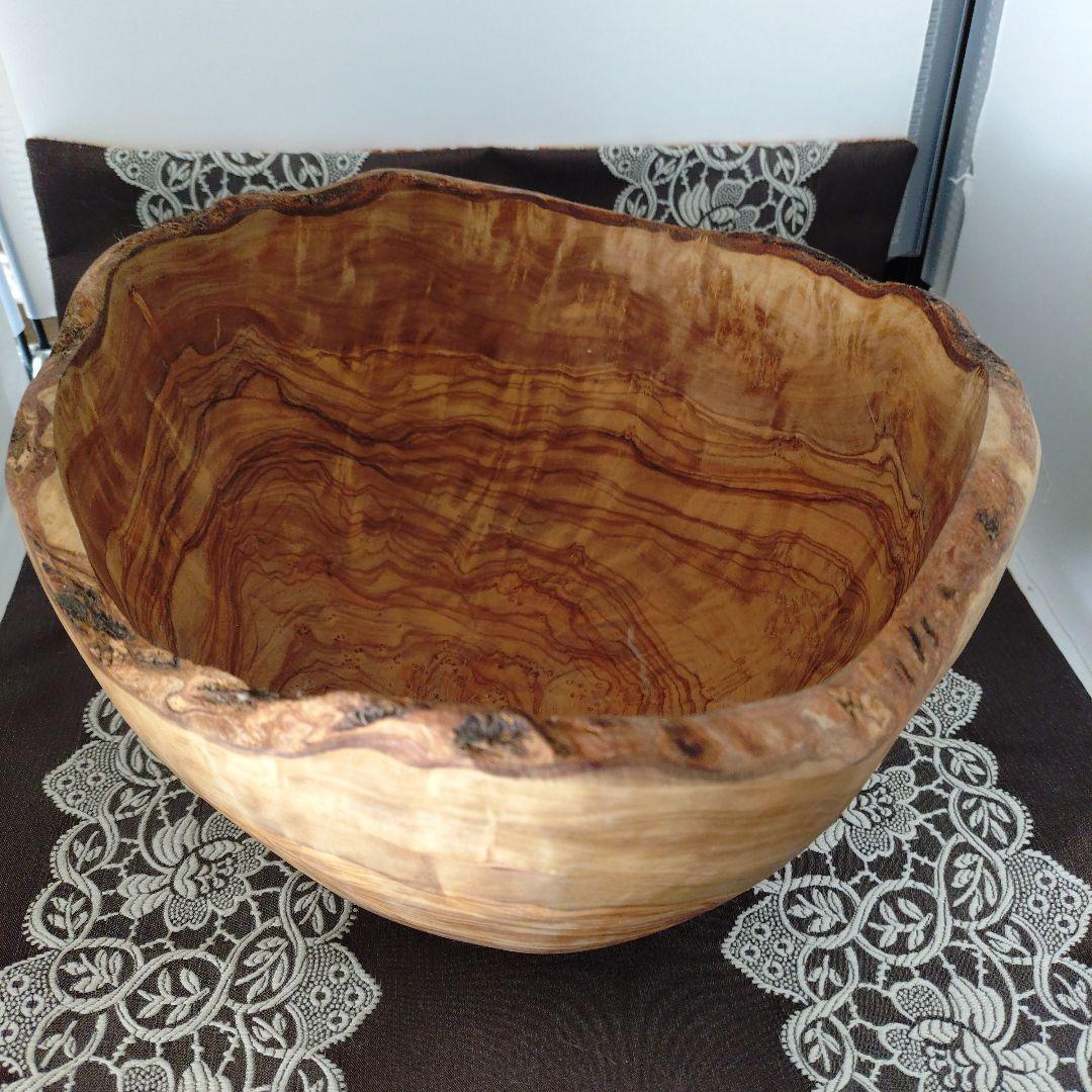 フランス製オリーブの木製ボウル