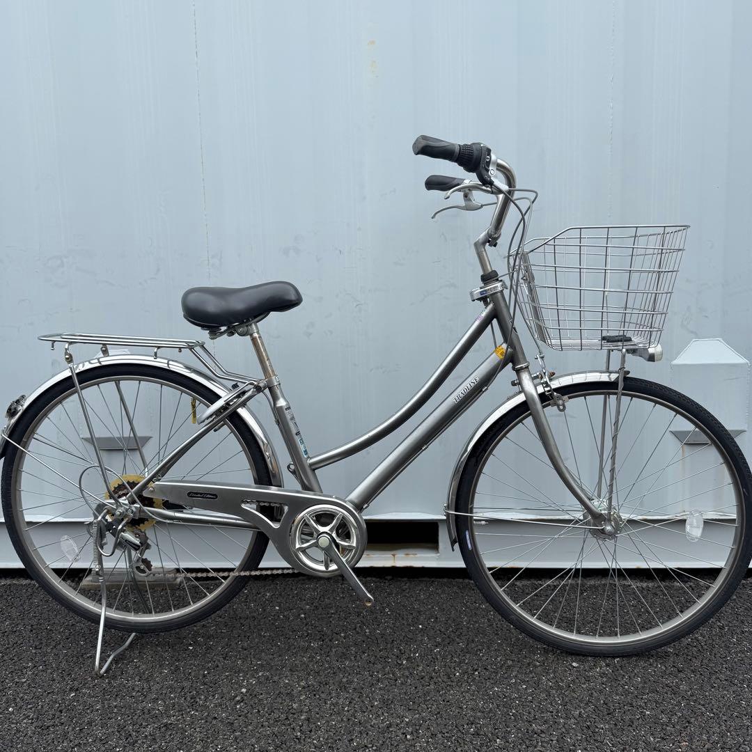 【都内/千葉引取】街乗り用自転車 26インチ カゴ/鍵/オートライト/6段変速付